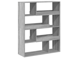 Bookcase, Bookcases Vidaxl Cinzeto Madeira Processada (n/a)