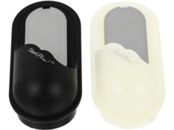 Porta-lápis manual em plástico, conjunto de 2 peças, ideal para uso manual.