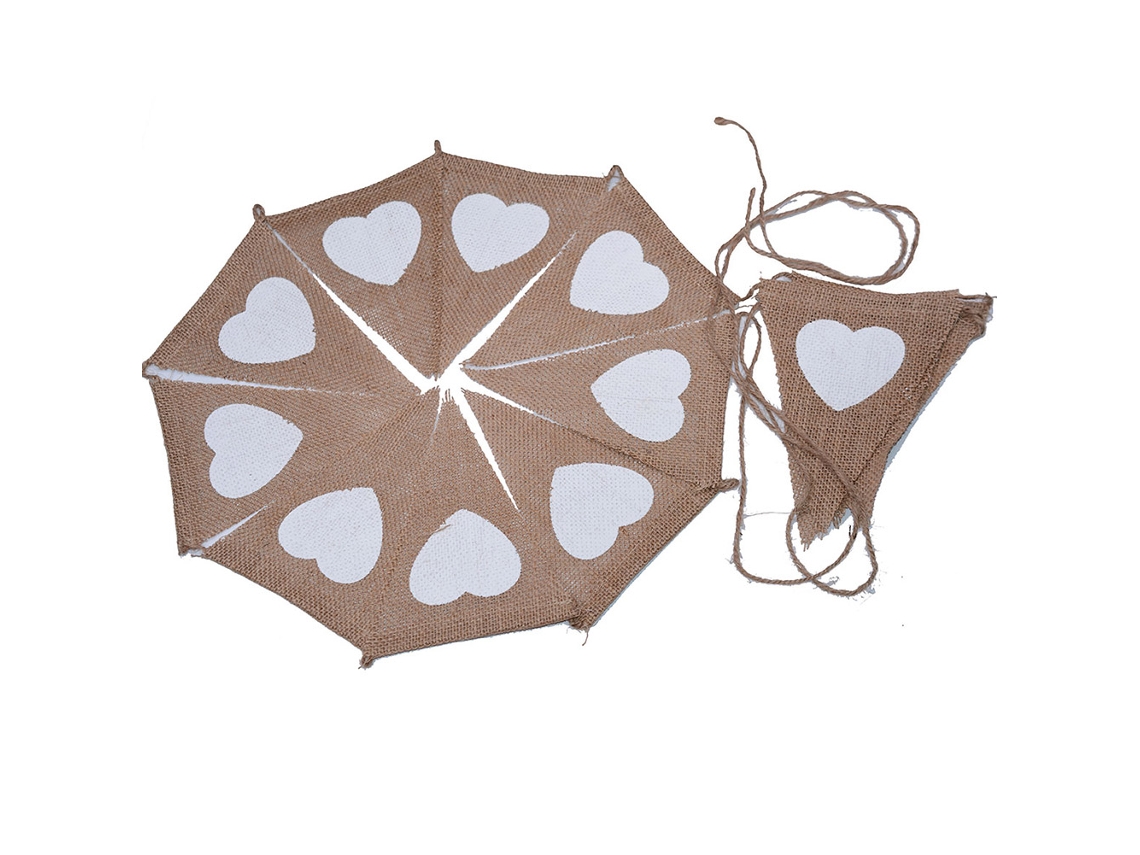 Bandera Colgante Triangular De Lino Love Banner De Corazones Bunting Para Decoración De Bodas