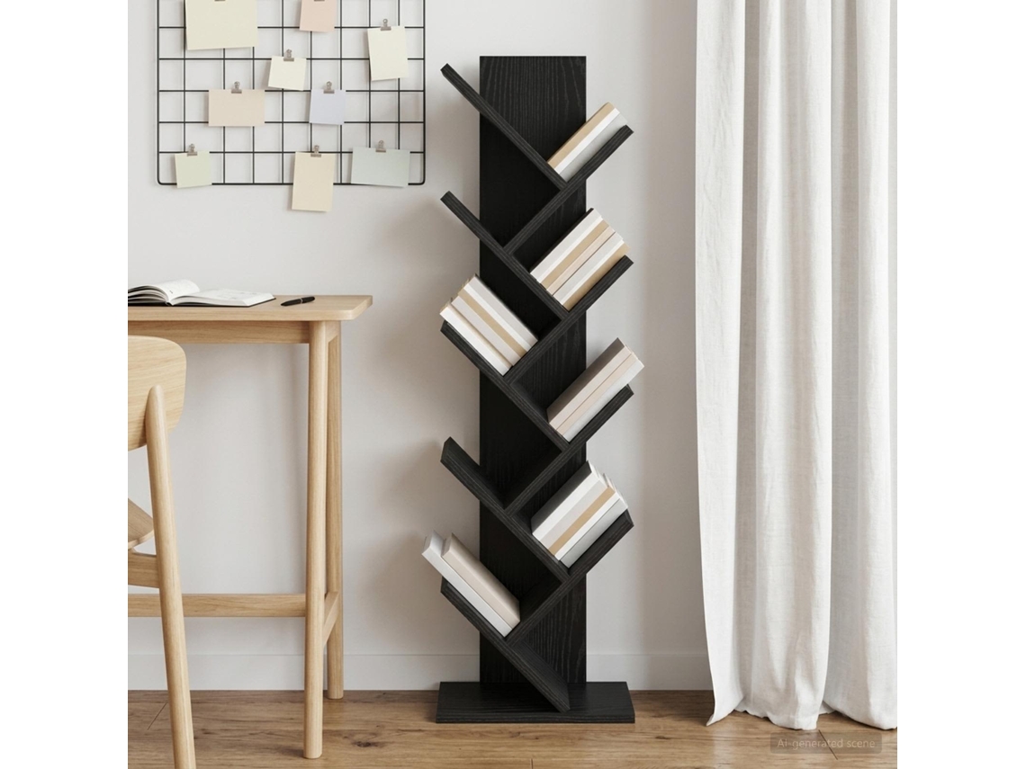 Vidaxl Estante De Livros Em Forma De Árvore Com 6 Prateleiras