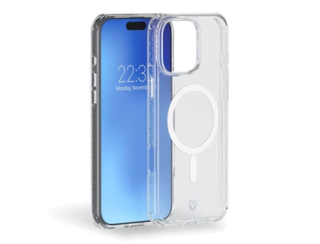 Capa Magsafe Air Sistema Tryax para iPhone 16 Pro Max FORCE CASE Plástico Resistente Transparente