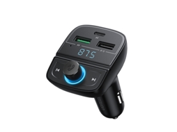 Transmissor Fm YIZHOOD Cd229 Carregamento Rápido para Telefone Bluetooth Car Kit Audio Mp3 Player Fast Dual Usb Preto