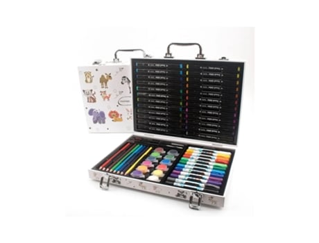 Kit De Pintura Completo Para Crianças Com Lápis De Cor, Marcadores, Pastéis, Aquarelas E Crayons Onlike Shopping Online