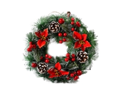 Laxiscreed Guirlanda De Natal Artesanal Para Decoração De Vitrinas E Ambientes Festivos