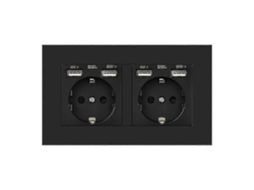 Régua De Tomadas De Parede Dupla Com Saída Usb Compatível Com Painel De Pc Olysi Shop