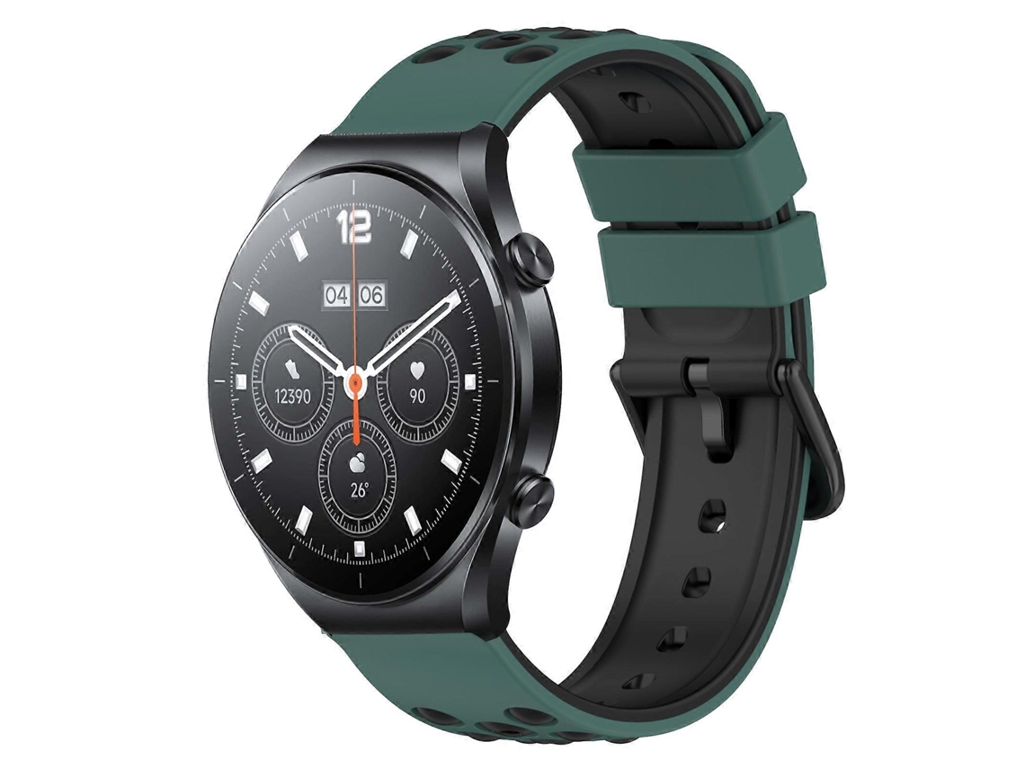 Pulseira De Silicone Poroso Bicolor De 22 Mm Para Xiaomi Mi Watch S1