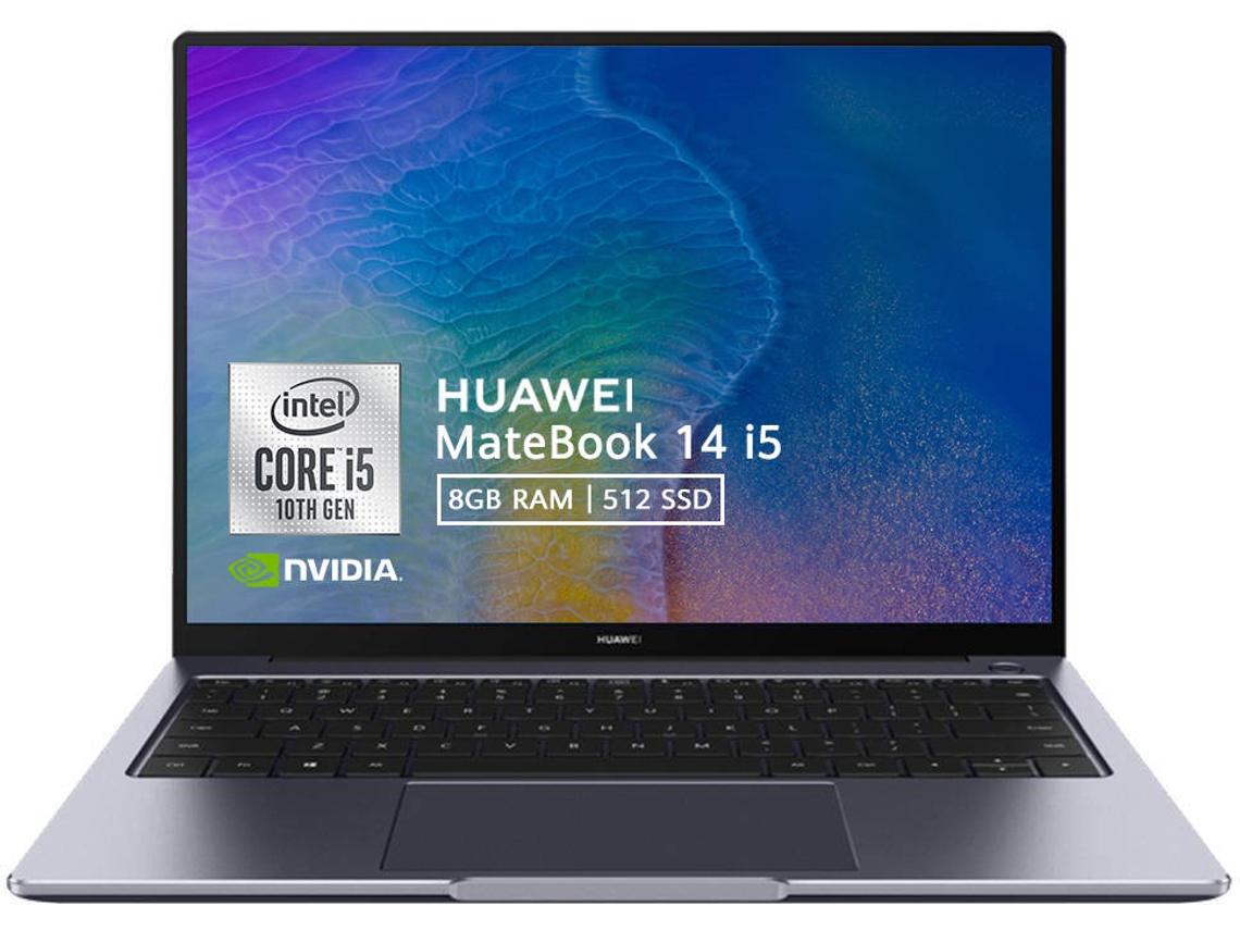 Portátil HUAWEI MateBook 14 WAH9D (14'' - Intel Core i5-10210U - RAM: 8 GB - 512 GB SSD PCIe - NVIDIA GeForce MX350)