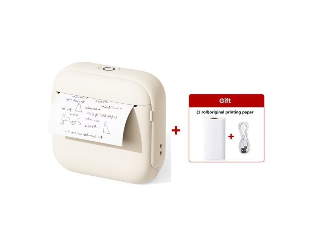 Mini Presente Sem Fio para Aniversário Infantil X6 Branco YUNZII (inclui 1 Rolo de Papel Higiênico)