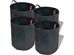 Conjunto De 4 Sacos Lixo Para Jardim, 45 X 76 Cm, Tecido