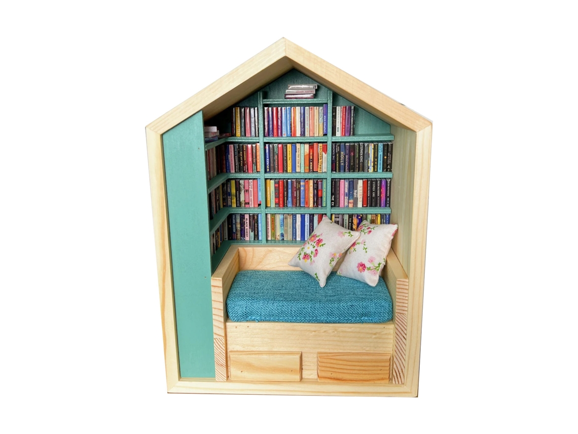 Prateleira De Livros Miniatura Laxiscreed Para Decoração E Organização De Espaços Com Estilo