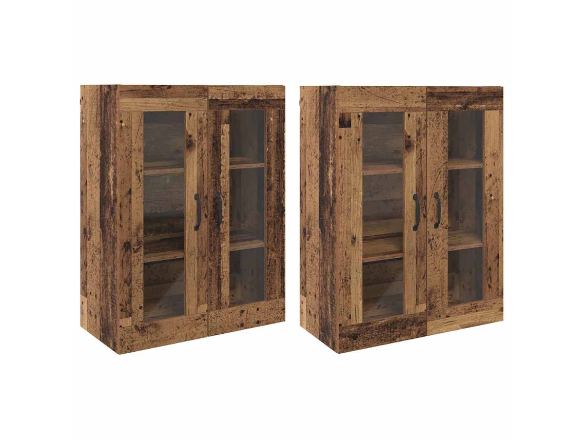 Armários de parede, 2 peças, Madeira Antique, EXCLUSIVO DA MAISON