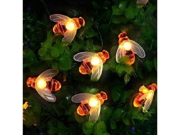 Luzes de Corda Solar com 30 Leds, 8 Modos | S/MARCA