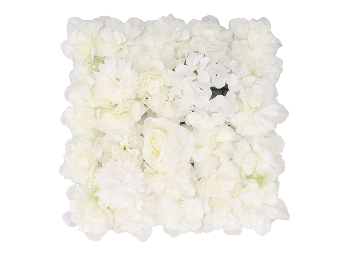 Painel Parede Flores Artificiais Seda Rosa Decor Casamento Fundo Cena Branco 15x15in