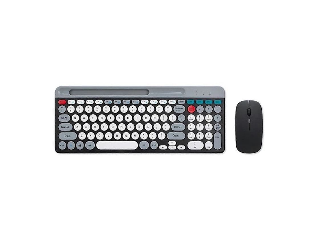 Lurelia Conjunto De Teclado E Mouse Sem Fio Bluetooth 2.4g Com Cores Vibrantes