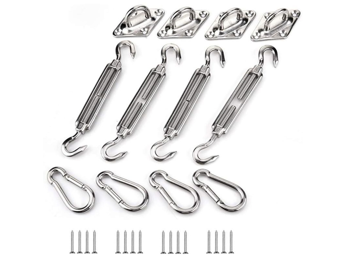 Kit de Fixação para Cortina Solar M6, Acero Inoxidável, para Triangular, Quadrado y Retangular S/MARCA