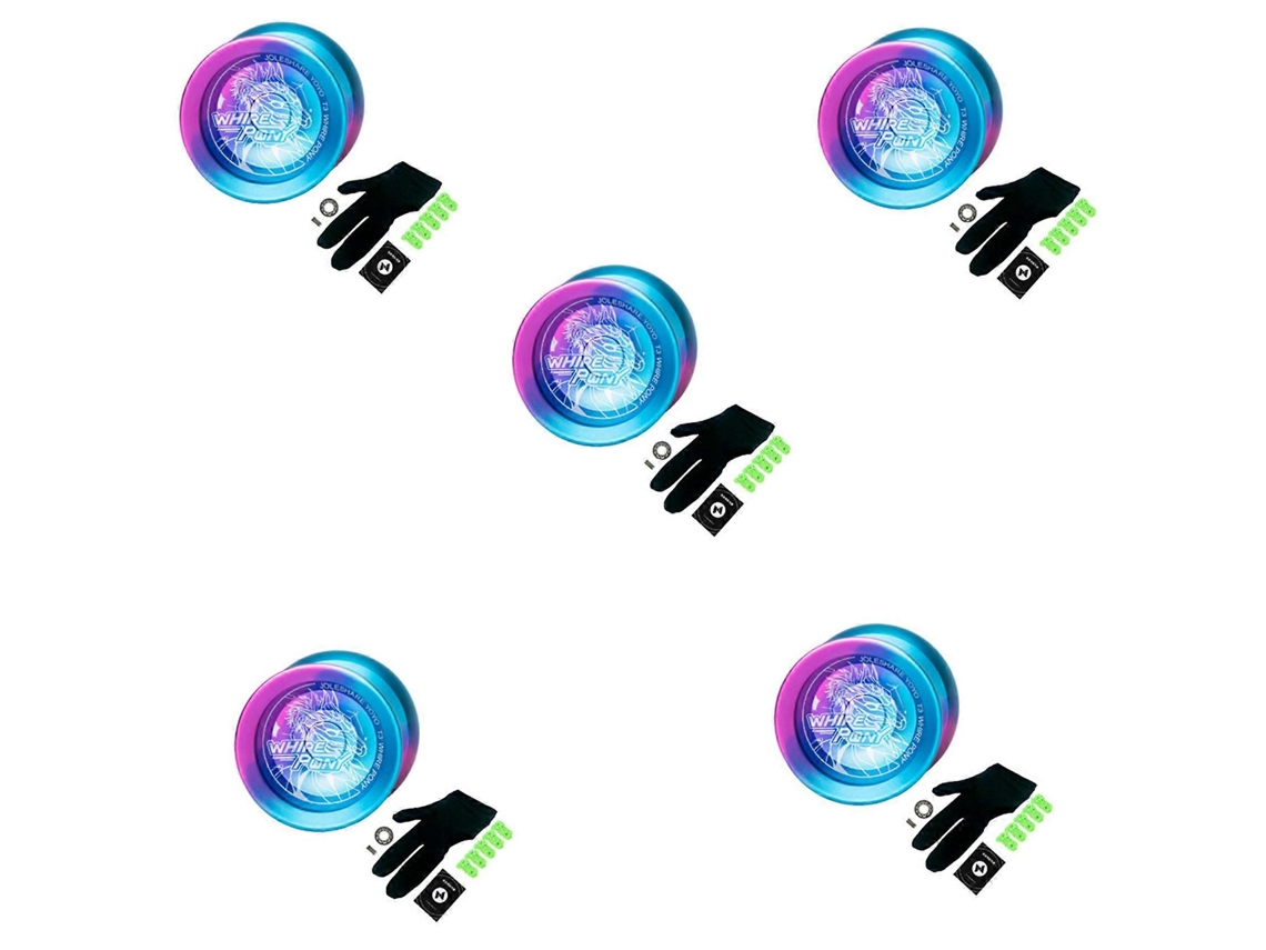 Conjunto De Ioiô Profissional Responsivo Leshare 5x Com Rolamentos Substituíveis, Luvas E Corda De 25 Polegadas.