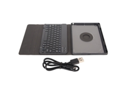 Capa Protetora (teclado Bluetooth Sem Fio Rotativo Desmontável) Para Ipad De 10,2 Polegadas 2019 7ª, 8ª, 9ª Geração...