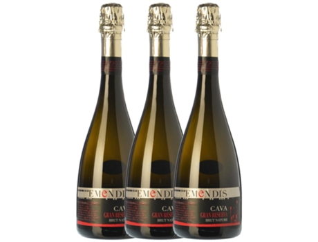 Emendis Brut Nature Cava Gran Reserva 75 cl (Caixa de 3 unidades)