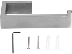 Toalheiro De Aço Inoxidável Com Design Quadrado, Suporte De Toalha Moderno Para Banheiro, Suporte De Toalha Parede Que