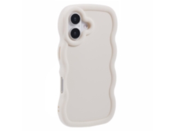 Capa Para Iphone 17 Ondulada Off White