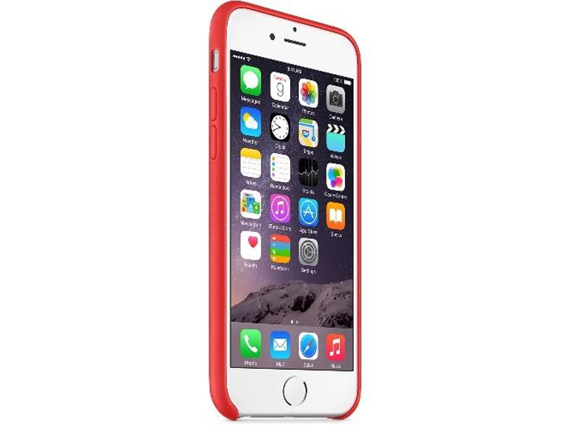 Capa em pele para iPhone 6 Vermelho
