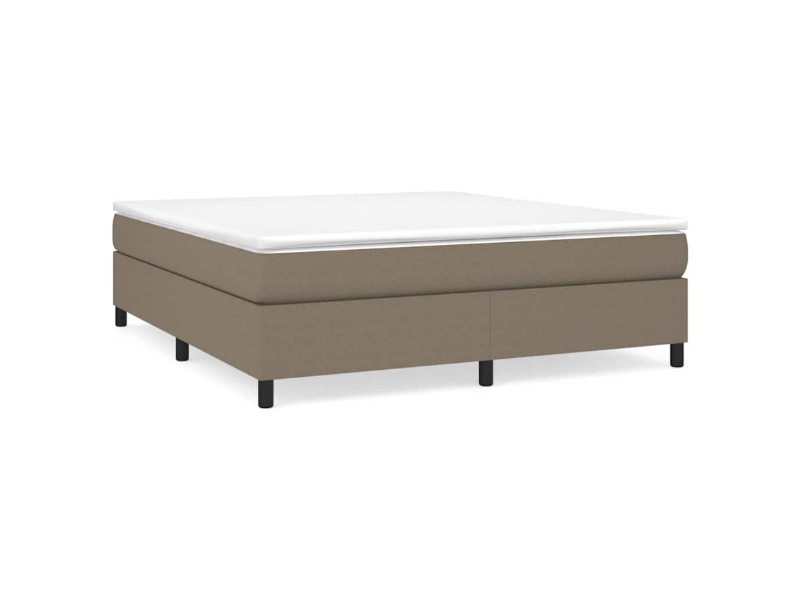 Box Spring Bed, Box Spring Beds Vidaxl Cinzento-acastanhado Tecido (160 X 200 Cm)