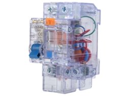 Interruptor de circuito Dz47le63 1p+n C63 transparente VOLTEDGE