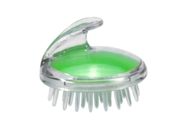 2026 cepillo de Massagem para Cabelo e Couro Cabeludo com Shampoo, Cepillo de Banho, Cor Verde Claro