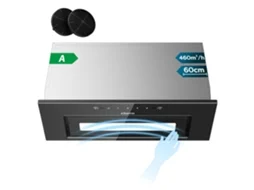 Exaustor Ciarra De Armário 60cm 460m³/h Recirculação Com Filtros De Carvão (2 Peças) Hand Movement Control Preto Awb6931b