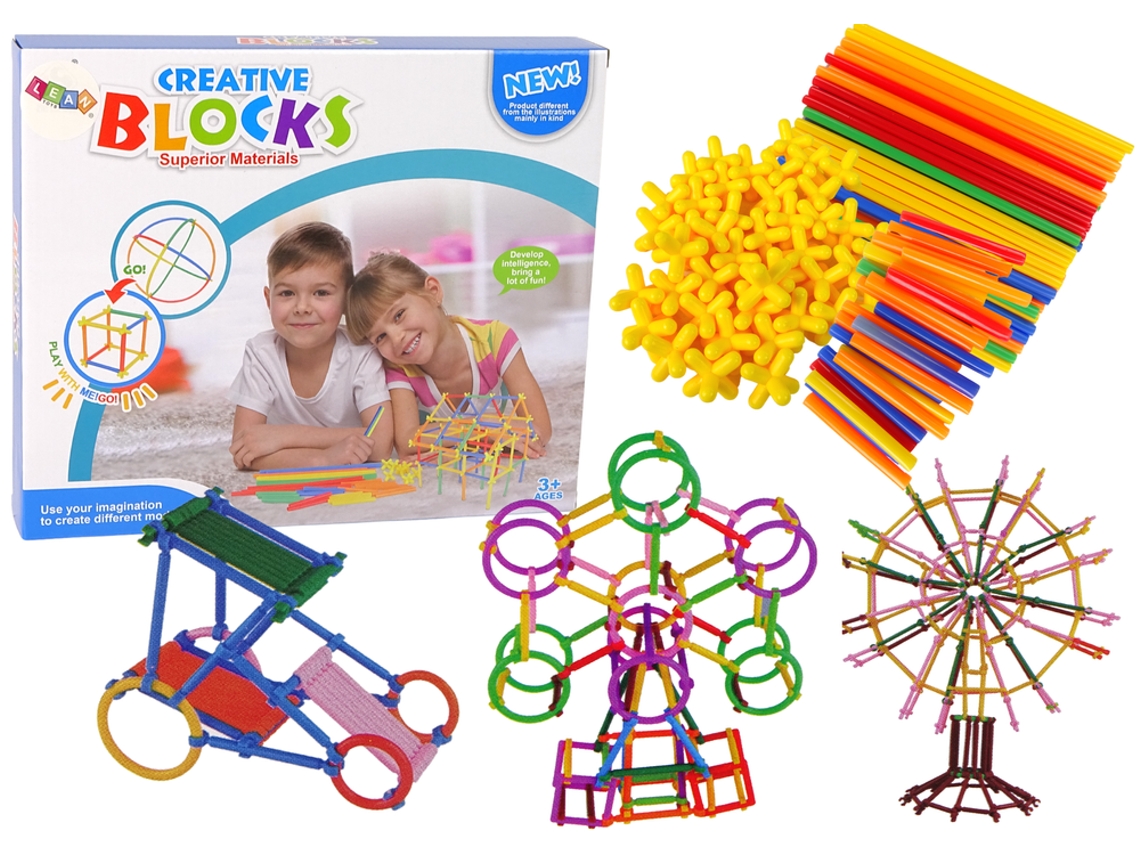 Blocos De Construção, Palitos De Construção, Canudos, Conjunto B.active
