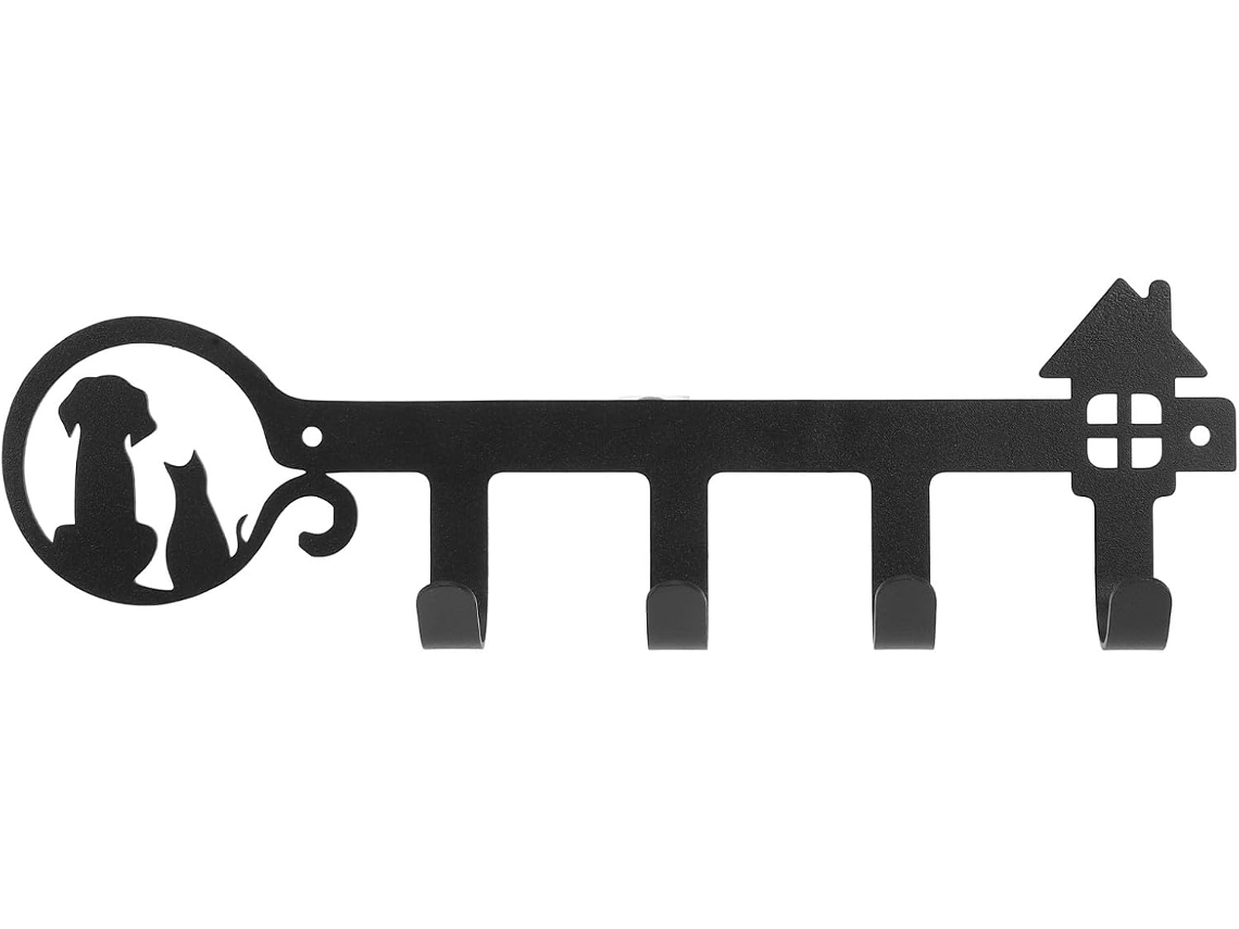 Ganchos Decorativos Abaodam Para Utensílios De Cozinha E Chaves Com Design Fofo Desenho Animado Em Ferro, Armazenamento