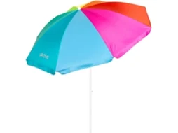 Guarda-Sol de Praia AKTIVE Proteção UV50 (Multicor - Poliéster - 180x180x185 cm)