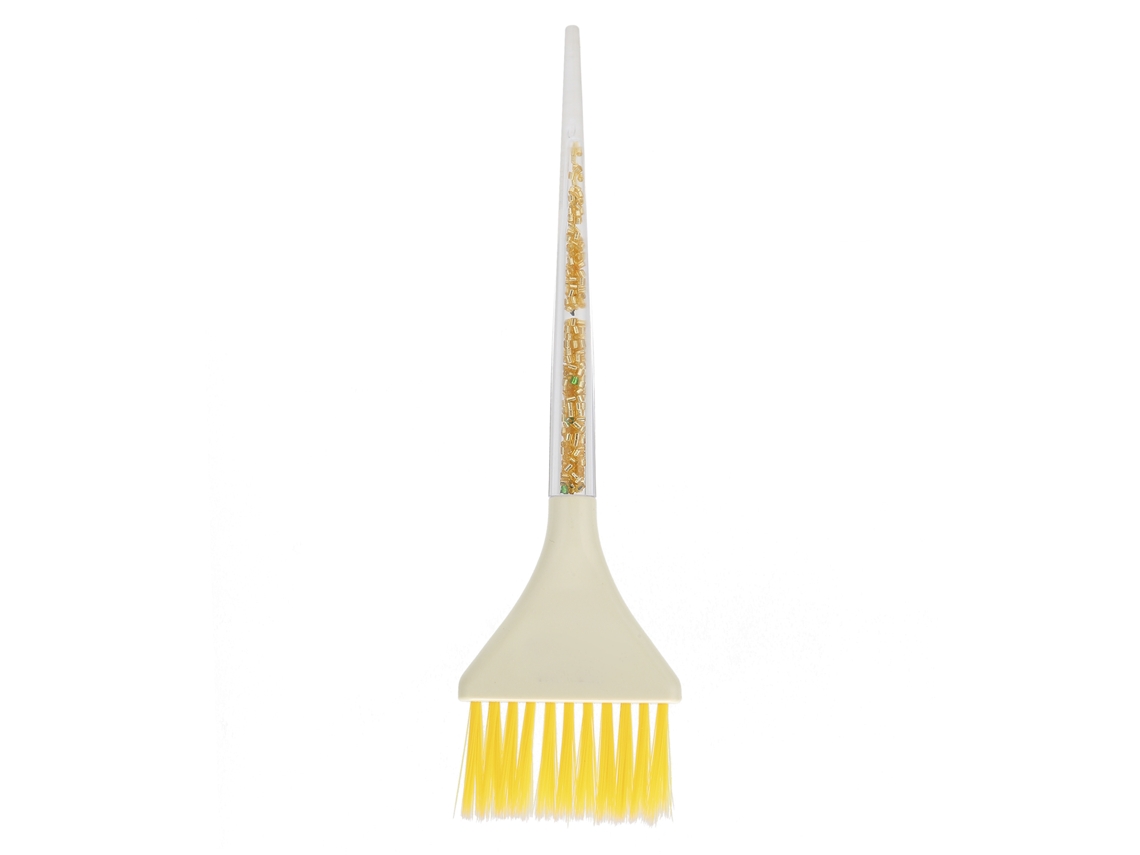 Pincel Profissional De Plástico Para Colorir Cabelo Para Barbeiros Amarelo