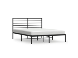Estrutura de Cama com Cabeceira Metal Preto MAISON EXCLUSIVE 160x200 cm
