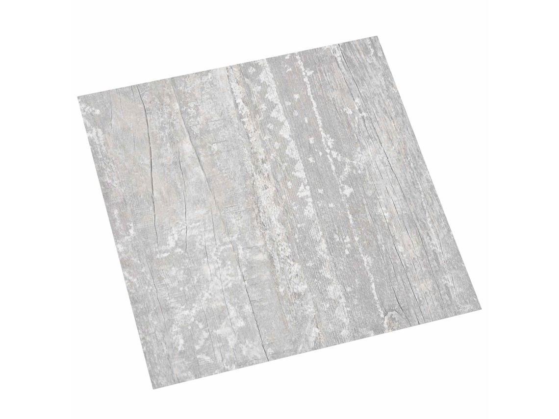 Conjunto 20 Pranchas De Piso Vidaxl Cinzento Pvc (30,5 X 30,5 Cm)