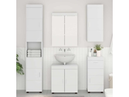 Vidaxl Conjunto De Móveis Para Banheiro Tulum 5 Unid. Branco