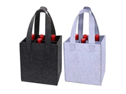 2026 portador de Botellas de Vino Fieltro Con Divisorio Flexible para 6 Botellas Bolsa Transporte Vino