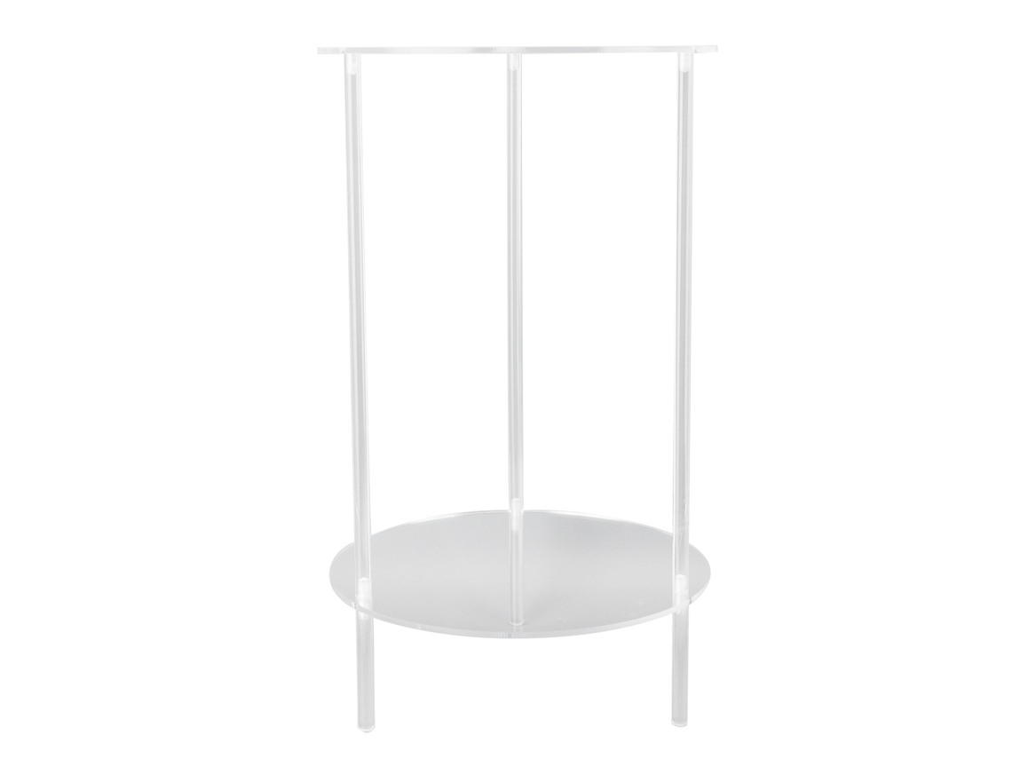 Mesa Lateral De Acrílico 2 Andares Design Moderno