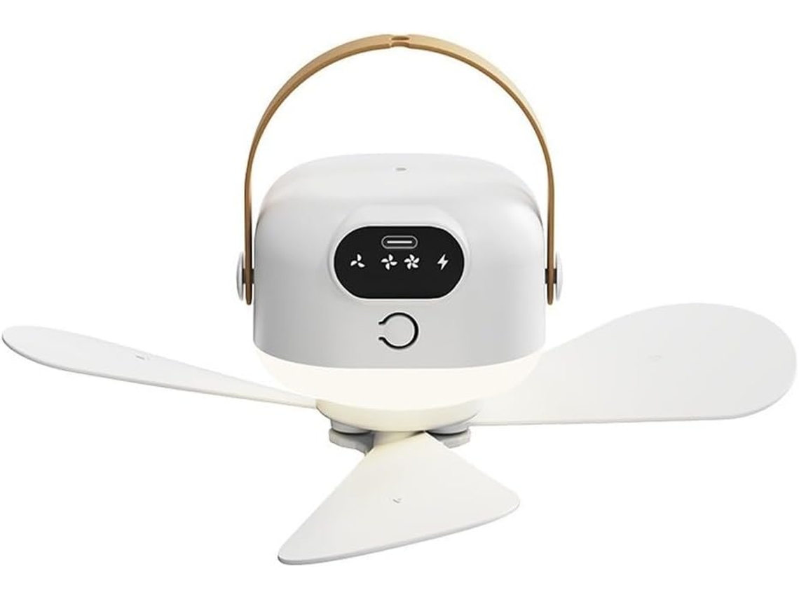 Ventilador De Teto Usb Para Camping Com Controle, Quartos E Uso Em