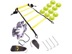Terno de escada de agilidade conjunto de treinamento de futebol escada ágil escada de salto logotipo discus resistência guarda-chuva terno verde XLT
