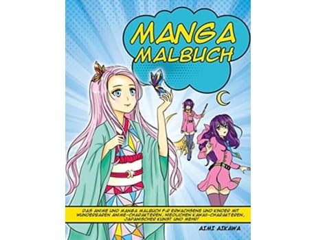 Livro Manga Malbuch de Aimi Aikawa (Alemão)