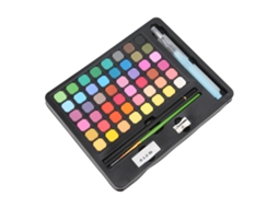Set De Pintura Acuarela Sólida 48 Colores Paleta Portátil Libro De Pintura Para Diseño De Grafiti