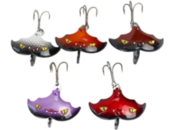 De Pesca , 5 Iscas Para Robalo, Isca Com Design De Morcego Brilhante Para Arremessos De Longa Gokoco