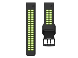 Pulseira de Silicone à Prova D'água para Garmin Fenix 5/6/7/8, 22 mm, Preto e Verde SIURN