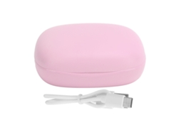 Aetheria fones de Ouvido Bluetooth Sem Fio Estéreo Binaural com Estojo de Carga e Display de Bateria Rosa