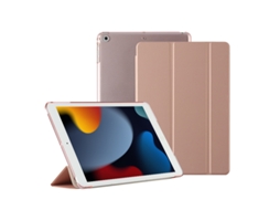 Capa Ultrafina Em Couro Rosé Dourado Para Ipad Air De 13 Polegadas Modelo 2024/2025 Universal Yunzii