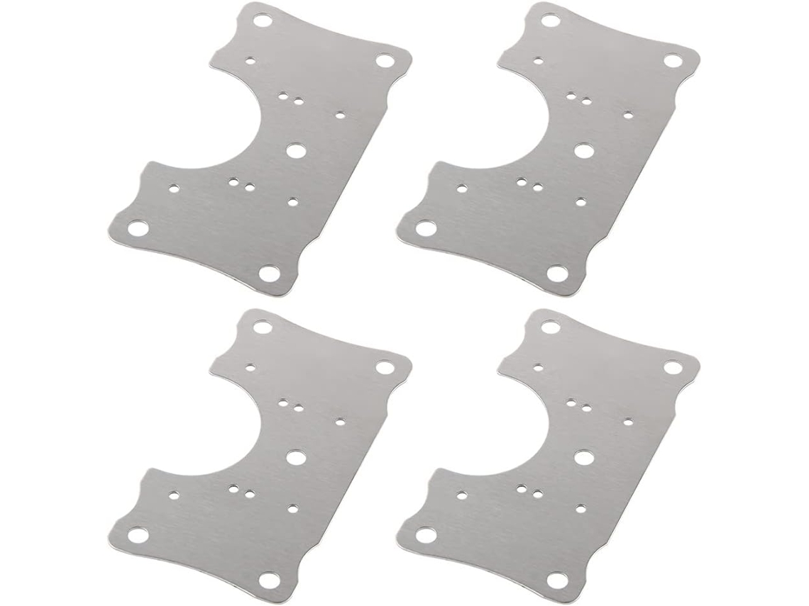Conjunto De 4 Aço Para Portas Placa Reparo E Móveis, Janelas Gavetas.