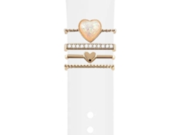 Bracelete Ticwatch S2 Pulseira com Adorno Crystal Branco