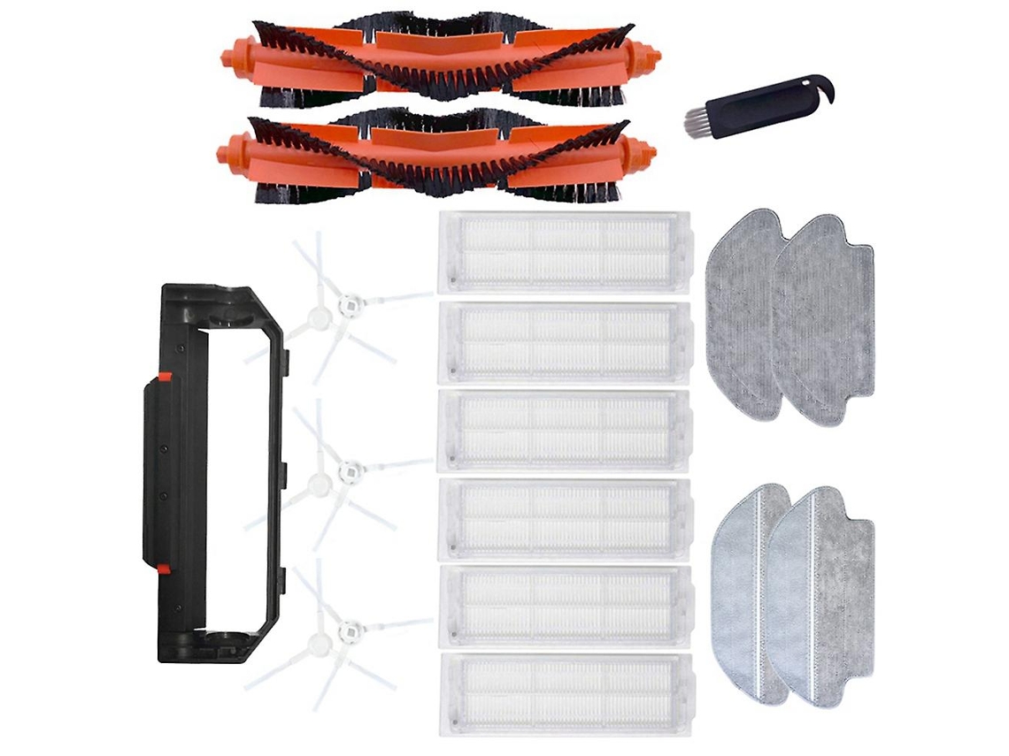 Acessórios de Aspirador 20 unidades para Mijia Vacuum Robot Pro P Robot de limpeza Stytj02Ym Escova lateral principal Filtro Hepa