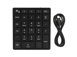 Teclado Bluetooth (universal Para Computadores E Telefones, 28 Teclas, Leve E Fino)